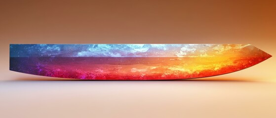 Obraz premium Vibrant Colors Blending Into Shape