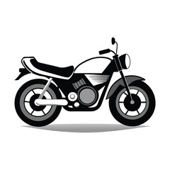 Obraz premium motorcycle-vector--black-and-white 