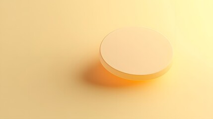 A pale yellow 3D speech bubble against a soft pastel background, featuring a minimalist design with clean lines, subtle shadows, and a modern aesthetic for effective communication.