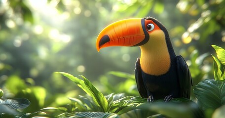 Fototapeta premium Toucan in the Forest
