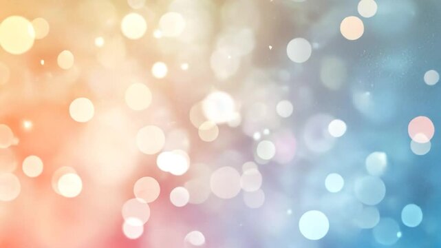Abstract bokeh lights are changing and glowing on a gradient background. This is a perfect background for celebrations, holidays, and special occasions