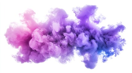 Fototapeta premium Abstract Purple and Pink Ink Cloud