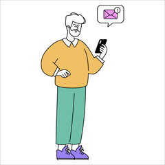 Businessman. Flat Vector Illustration
