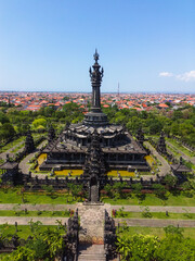Fototapeta premium aerial view of Bajra Sandhi Monument, Denpasar, bali, Indonesia