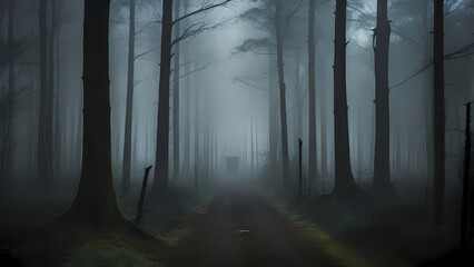 Foggy Forest Pathway: Discover the Mystical Tranquility of Nature's Enigma