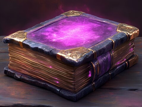 Mystical, Magical Ancient Tome with Pink Aura