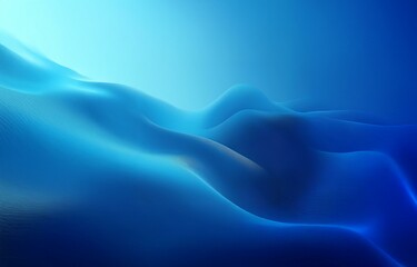 Obraz premium Abstract blue gradient background with wavy lines.