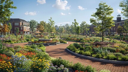 A group of residents discussing improvements for their neighborhood.