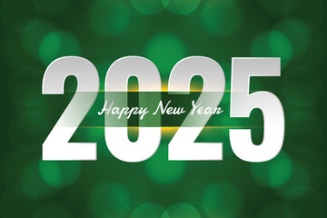 Modern 2025 new year celebration card background