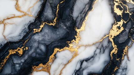 Fototapeta premium Golden Veins Marble Texture