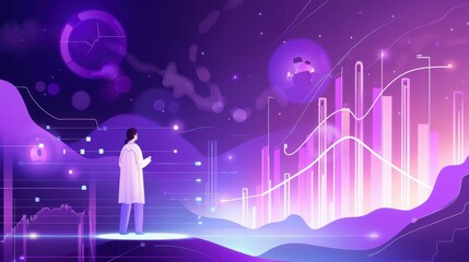 Obraz premium doctor working on a computer