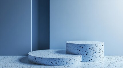 Blue Minimalist Podiums