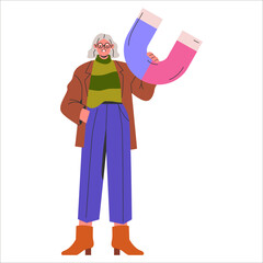 Diversity Businesswoman. Flat Vector Illustration