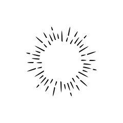 Fireworks flat black and white editable line vector icon to celebrate event. 