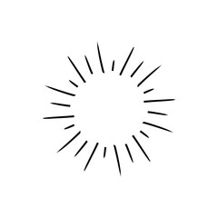 Fireworks flat black and white editable line vector icon to celebrate event. 