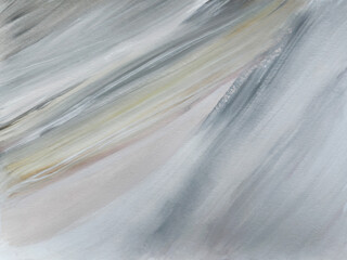 Gray abstract modern painting. Contemporary art.