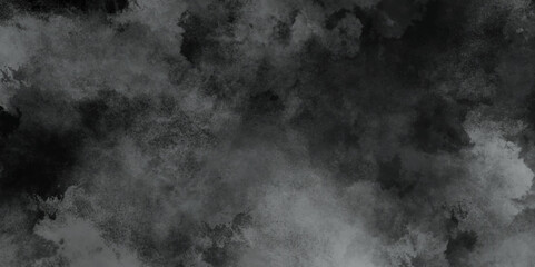 Abstract black and gray isolated cloud cumulus clouds. Gray aquarelle painted realistic fog or mist smoky textured canvas design. White and ash messy wall stucco texture background.	
