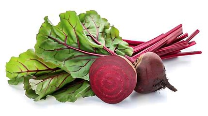 Beetroot isolated on white background. With clipping path and full depth of field