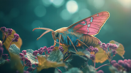 butterfly on a reef Generative AI	
