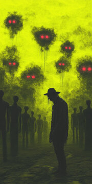 alien drons Generative AI	