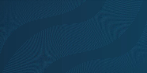 3D modern wave curve abstract presentation background. Luxury paper cut background. Abstract decoration, golden pattern, halftone gradients, 3d Vector illustration. Dark blue background