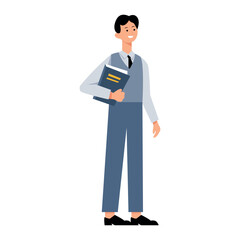 Flat Teacher Character Illustrations

