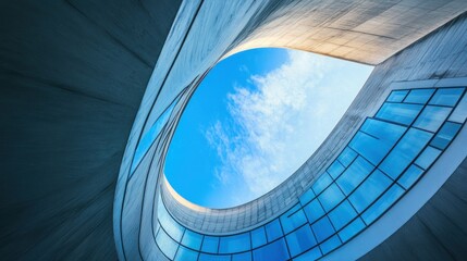 Fototapeta premium Modern Architecture With a View