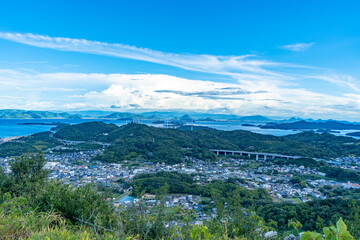 龍王山の山頂からの風景