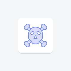 Danger duotone line icon , vector, pixel perfect, illustrator file