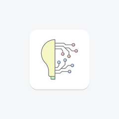 Creative Technology lineal color icon , vector, pixel perfect, illustrator file