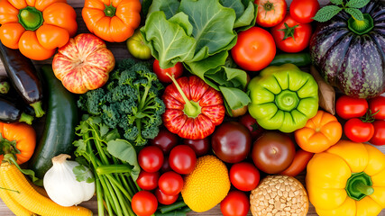 Healthy food background. Collection of fresh  vegetables. Fresh vegetables.