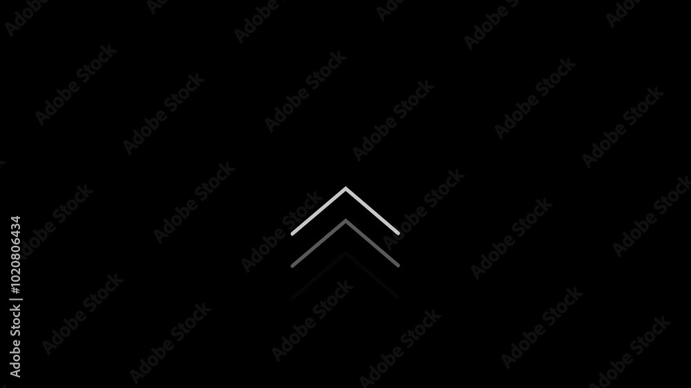 Aufkleber arrows loop animation on black background