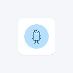 Droid pentaglow  , vector, pixel perfect, illustrator file