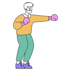 Businessman. Flat Vector Illustration