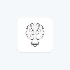 Idea Generation thinline icon , vector, pixel perfect, illustrator file
