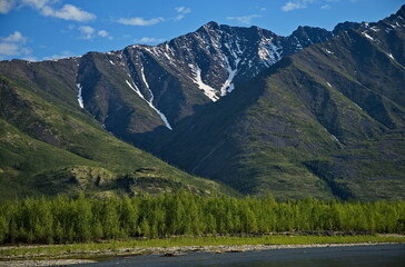 The valley of the Nera River in the Republic of Sakha Yakutia.