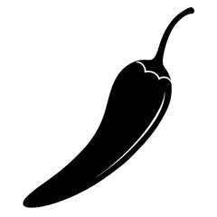 Chili Pepper Silhouette vector illustration