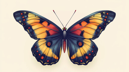 Obraz premium Butterfly collection,Butterfly Vector Silhouettes. Decorative Insect Collection.