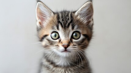 A Curious Kitten With Playful Eyes and Soft Fur