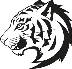 tiger logo Simple Silhouette Vector illustration