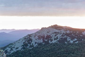 sunrise in the mountains
