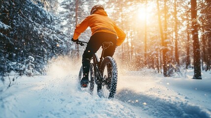 Embracing Winter: Thrilling Mountain Biking Adventure in the Snow