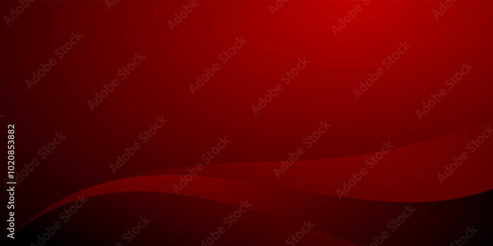 Poster abstract red color wave moder...