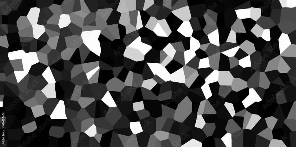Poster seamless pattern mosaic marble pattern texture with seamless shapes. dark and light gray geometric m