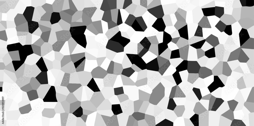 Poster seamless pattern mosaic marble pattern texture with seamless shapes. dark and light gray geometric m