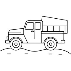 Fototapeta premium truck zil 130 with sand