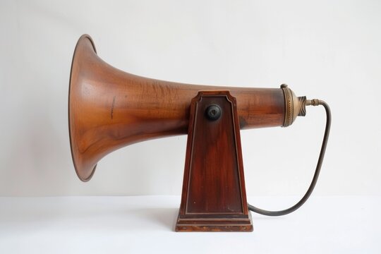 electrophone on white background
