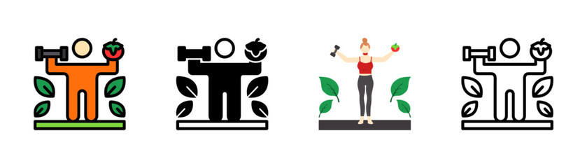 Set of Nutrition Icon