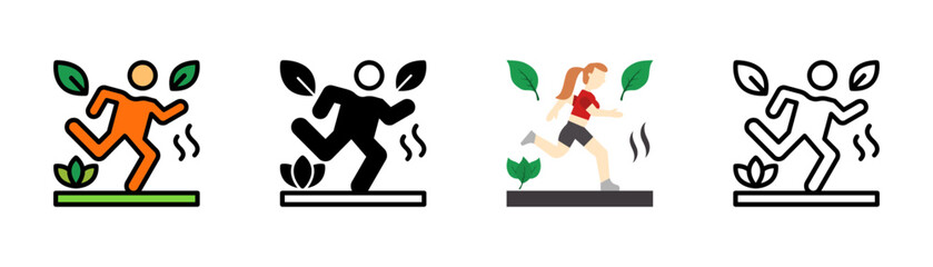 Set of Running Icon