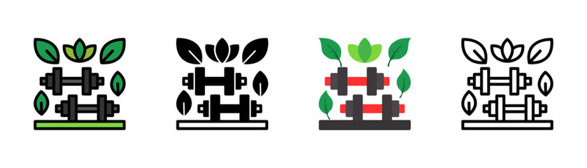 Set of Dumbbells Icon